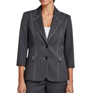 TANJAY Black 3 Button Lightweight Blazer